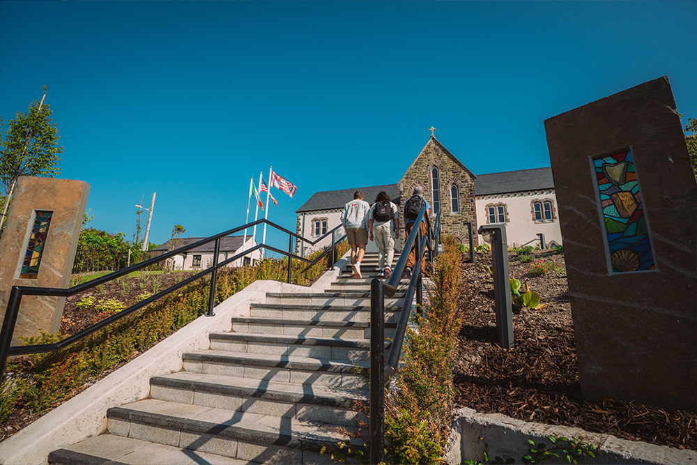 Steps leading to SHU Dingle campus