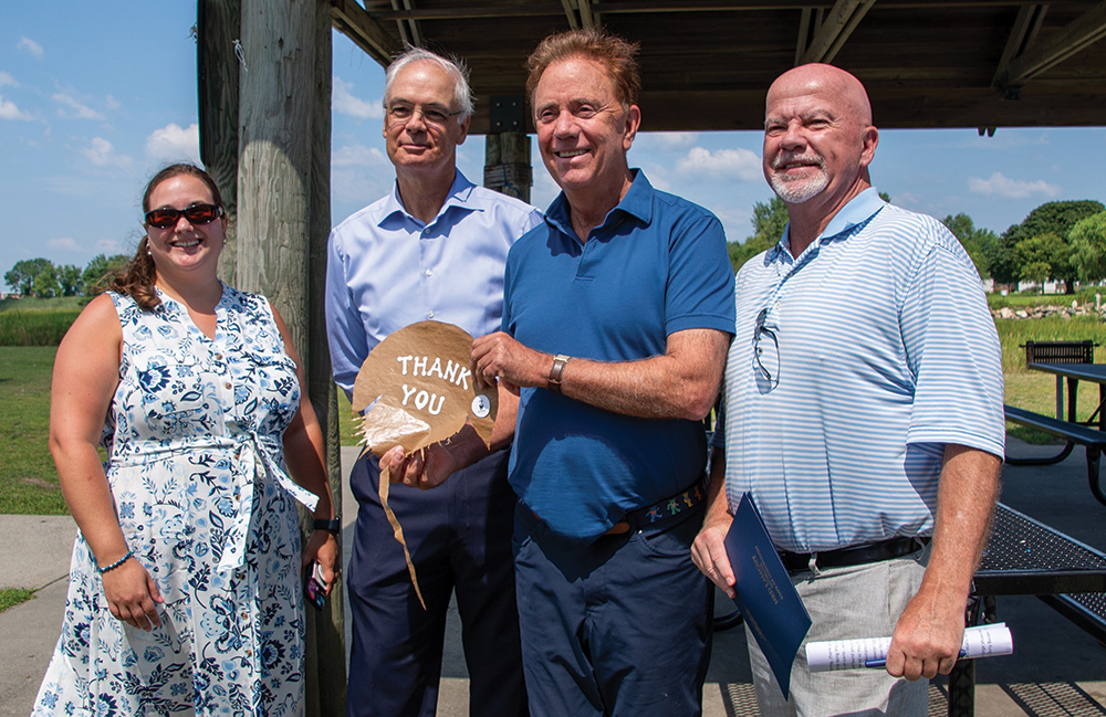 Jo-Marie Kasinak, Ivan Mattei, Governor Ned Lamont and State Representative Joe Gresko at ceremonial signing