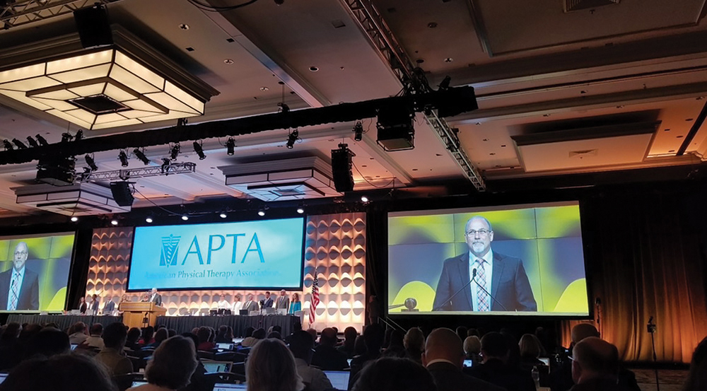Christopher Petrosino speaking at APTA Conference