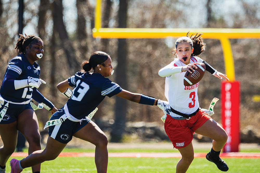 Pioneers playing against Penn State