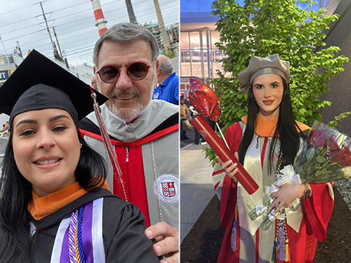 nursing students at commencement