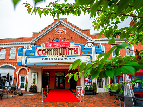 Outside of SHU Community Theatre