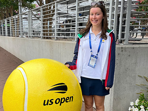 Emily Pomerico at the U.S. Open