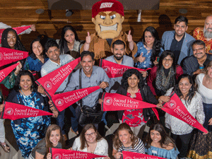 Group of international students