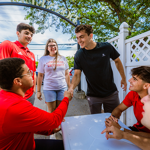 friends shaking hands