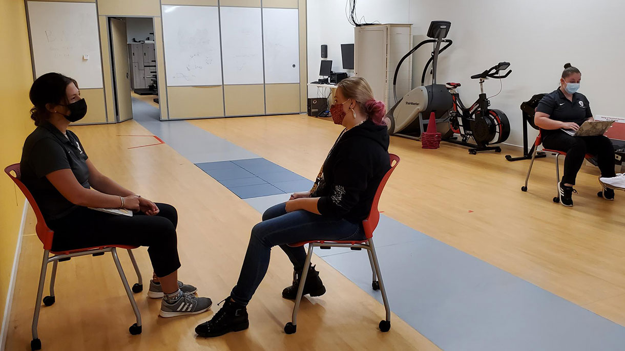 SHU-WELL students doing interviews