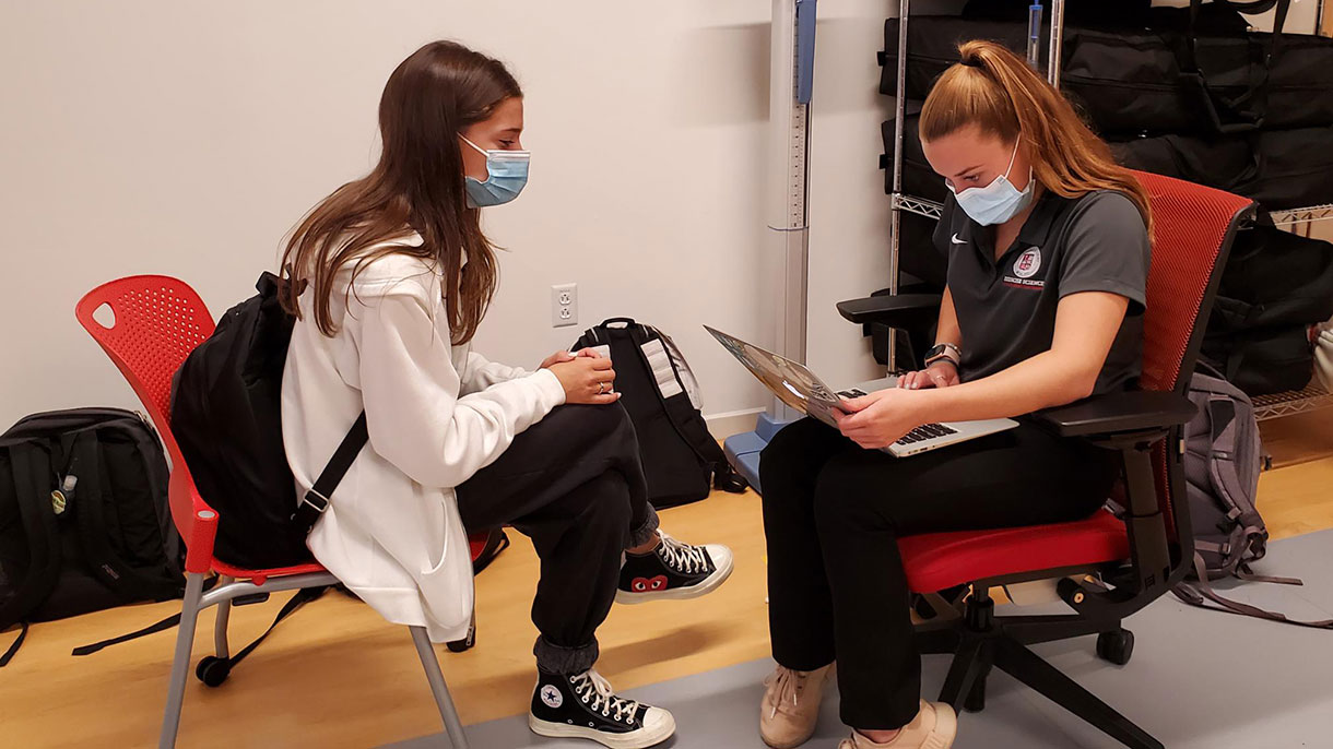 SHU-WELL students doing interviews