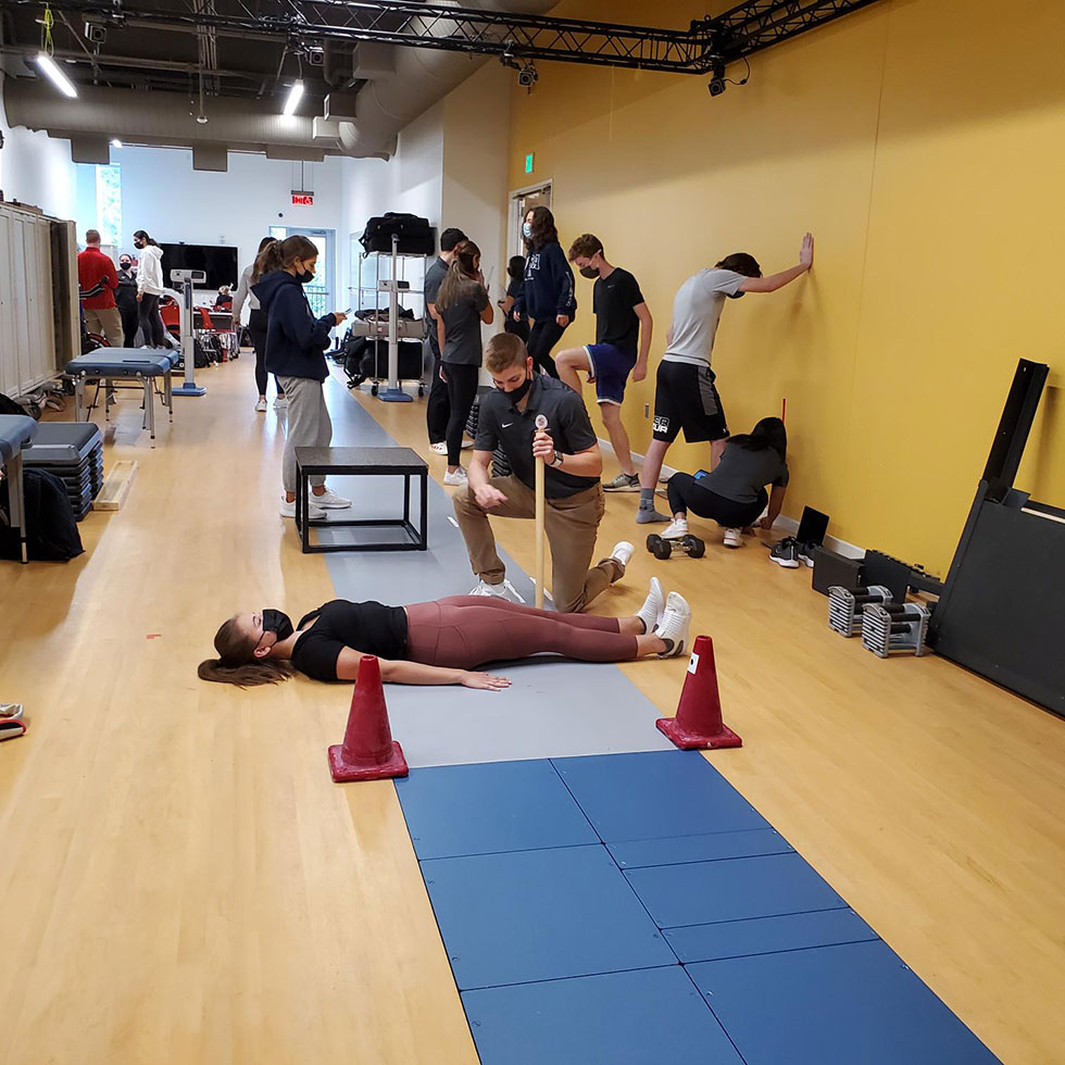 SHU well students in the Pioneer Performance Lab