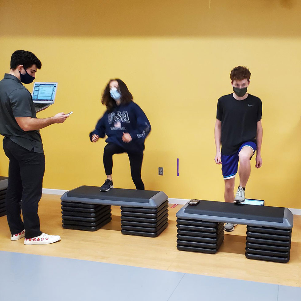 SHU well students in the Pioneer Performance Lab