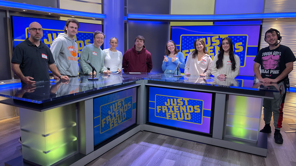 SHU students and professors on Just Friends Feud show