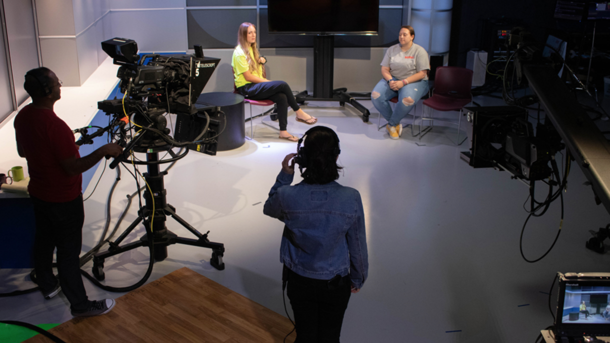 broadcast journalism students