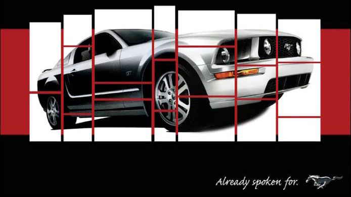 white car graphic 