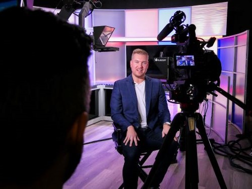 Person being filmed