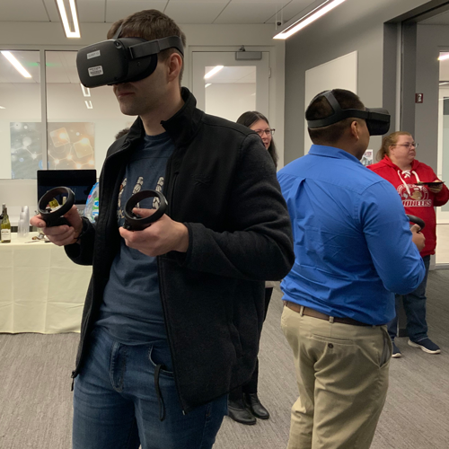 Employees using VR