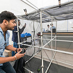 students racing drones