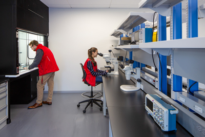 Students working in the Wet Lab