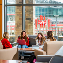 Students sitting and talking