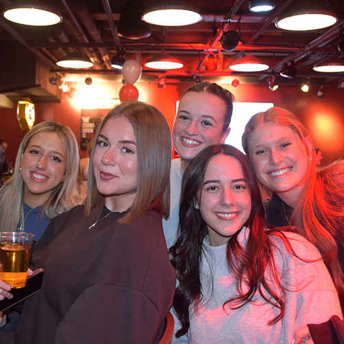 group photo of smiling people