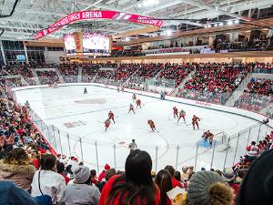 an ice hockey game