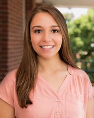 Adrianna Perugini, a student recipient for the Arianna Petillo Scholarship