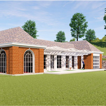 Rendering of Great River Golf Training Center