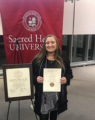 Grace Anne Kraft student recipient for the Isabelle Farrington scholarship 
