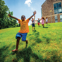 Kids playing outside