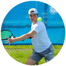 Man playing tennis