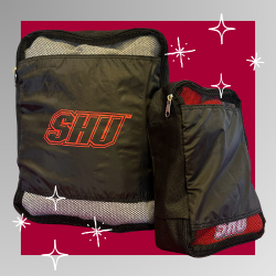 Sacred Heart University branded packing cube set